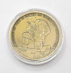 US SELLER The Task Ahead Ephesians 6:10-12 BE STRONG US Military Challenge Coin