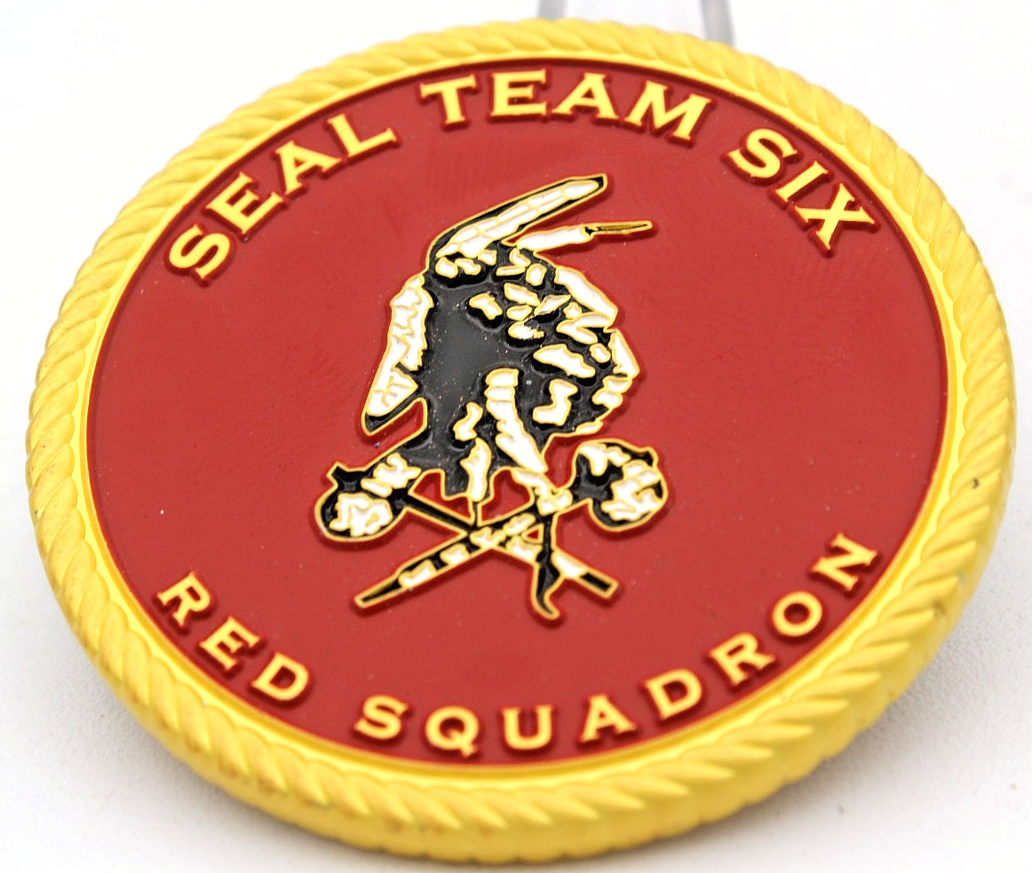 Navy SEAL Team Six Red Squadron Neptune Spear ONeill Challenge Coin 2.0" gallery