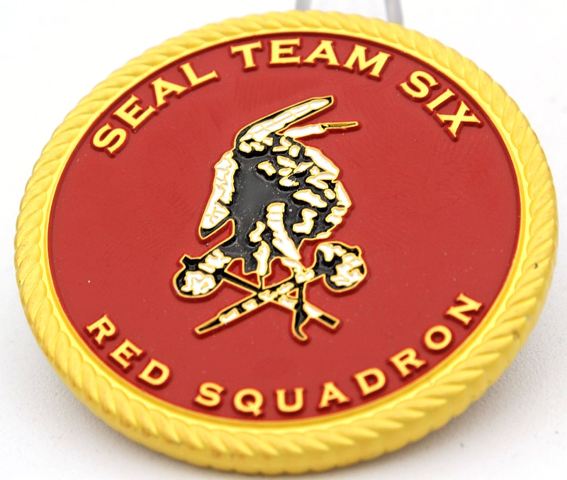 Navy SEAL Team Six Red Squadron Neptune Spear ONeill Challenge Coin 2.0" gallery