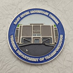 Virginia Department of Transportation East River Mountain Tunnel Challenge Coin