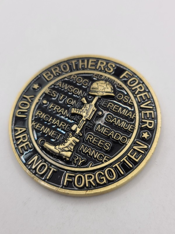 Vietnam Veteran Challenge Coin with Three Soldiers Graphic 1.75" SHIPS FROM USA gallery