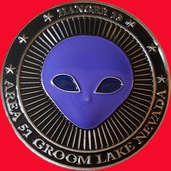 2″ Hanger 18 area 51 Groom Lake Nevada Purple Alien UFO challenge coin 25