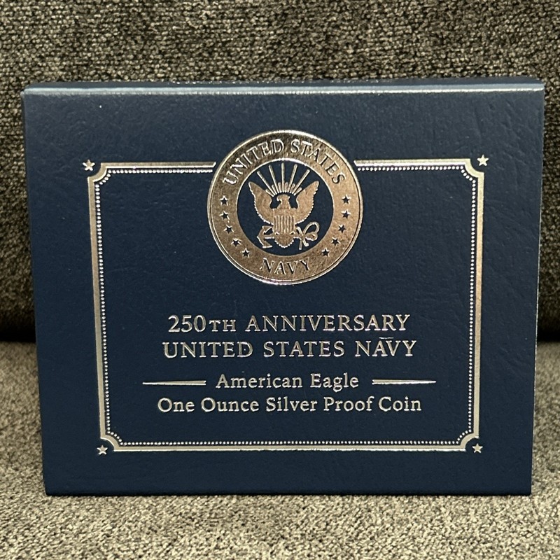 250th Anniversary United States Navy American Eagle One Ounce Silver Proof Coin gallery