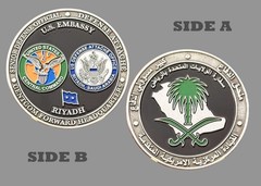 U.S. Embassy Riyadh Saudi Arabia Defense Attache Challenge Coin 1#27