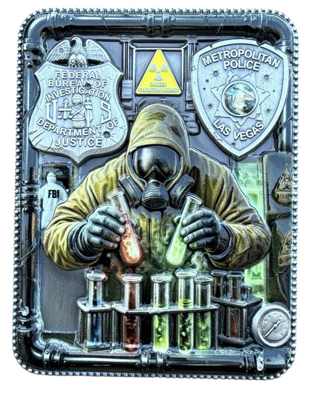 Awesome FBI Department Of Justice Police Las Vegas Challenge Coin gallery