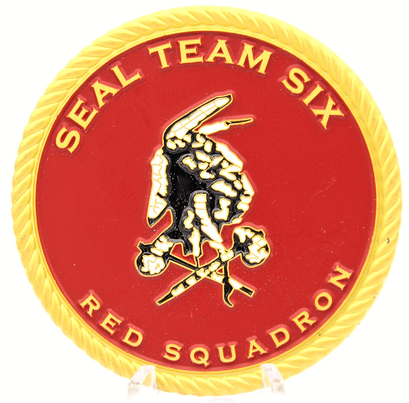 Navy SEAL Team Six Red Squadron Neptune Spear ONeill Challenge Coin 2.0" gallery