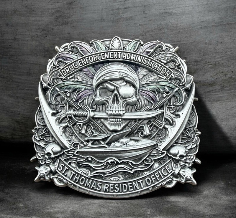 Awesome DEA St. Thomas Resident Office Caribbean Division Challenge Coin gallery