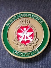Challenge COIN GENERAL HQ Kuwait LIAISON office Lakeland Air Force base