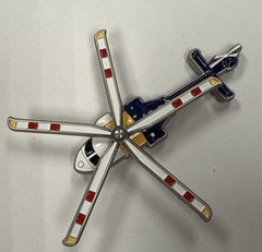 NJSP New Jersey State Police Helicopter With Rotating Prop Challenge Coin
