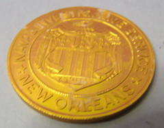 Naval Investigative Service New Orleans IACP 1981 Plastic Challenge Coin