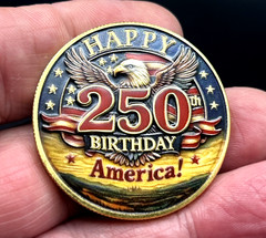 1776-2026 America 250th Birthday Commemorative Coin Medal USA Semiquincentennial