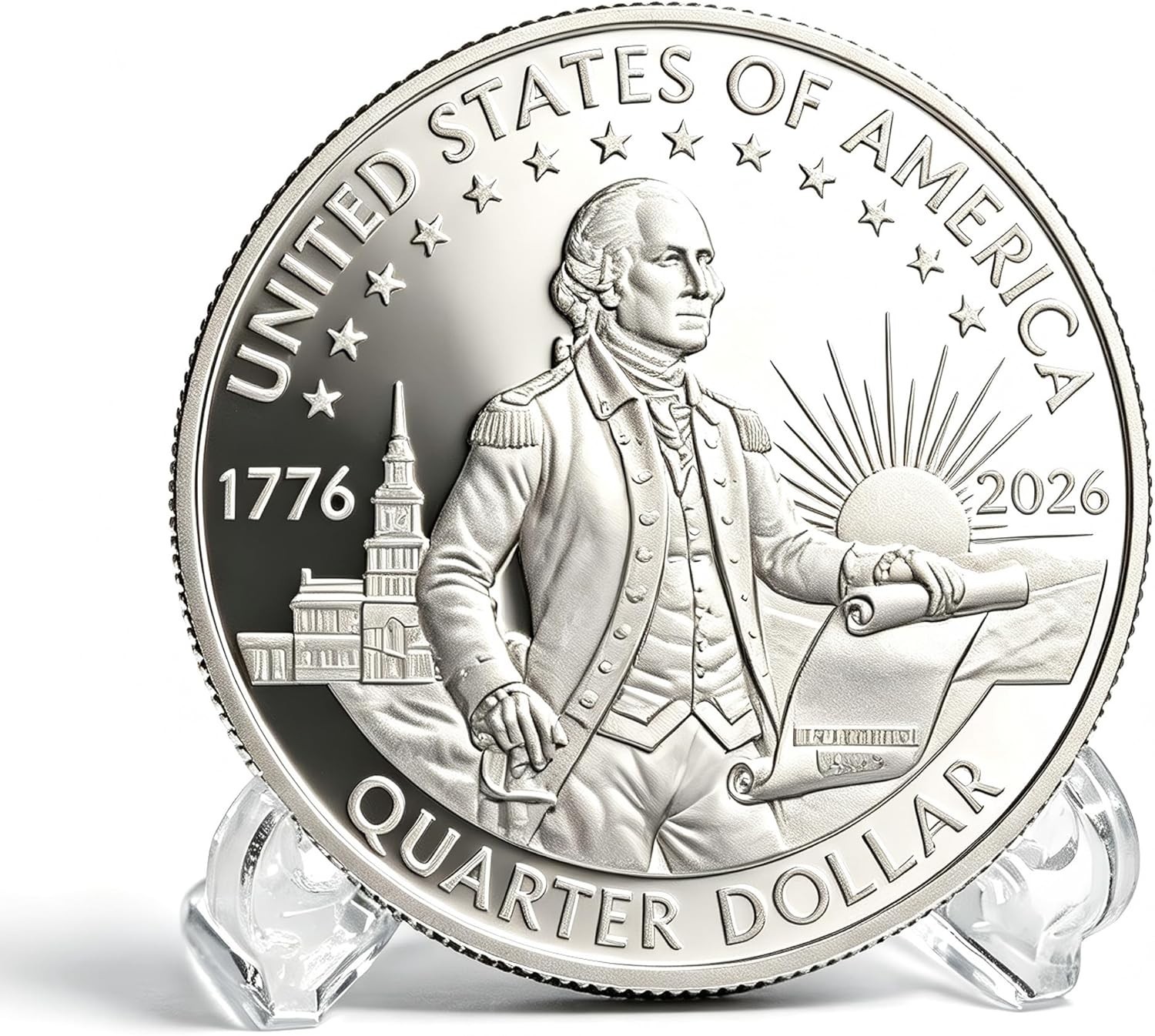 1776–2026 America 250th Anniversary Commemorative Washington Coin Patriotic Gift gallery