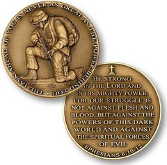 The Task Ahead Challenge Coin Military Collector’s Medallion Ephesians 6:10-12