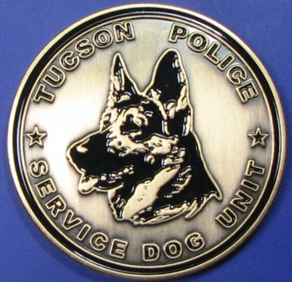 Tucson, AZ K-9 Unit, Loki. Challenge Coin. Souvenir. 2". 25b. gallery