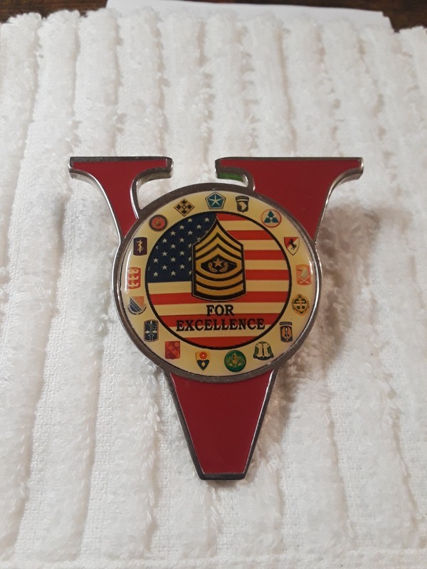 AUTHENTIC ARMY V CORPS in IRAQ MNC-I CSM 2006 AL-FAW PALACE RARE CHALLENGE COIN gallery