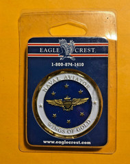 CHALLENGE COIN U.S. NAVY 1 5/8″ NAVAL AVIATOR WINGS OF GOLD #1107