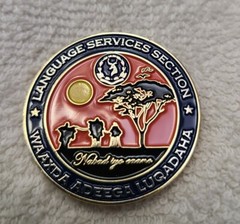 FBI (Somalia Language Services) Authentic FBI Challenge Coin!