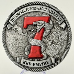 7th Special Forces Group Green Beret Challenge Coin Red Empire SF SOF 7th SFG