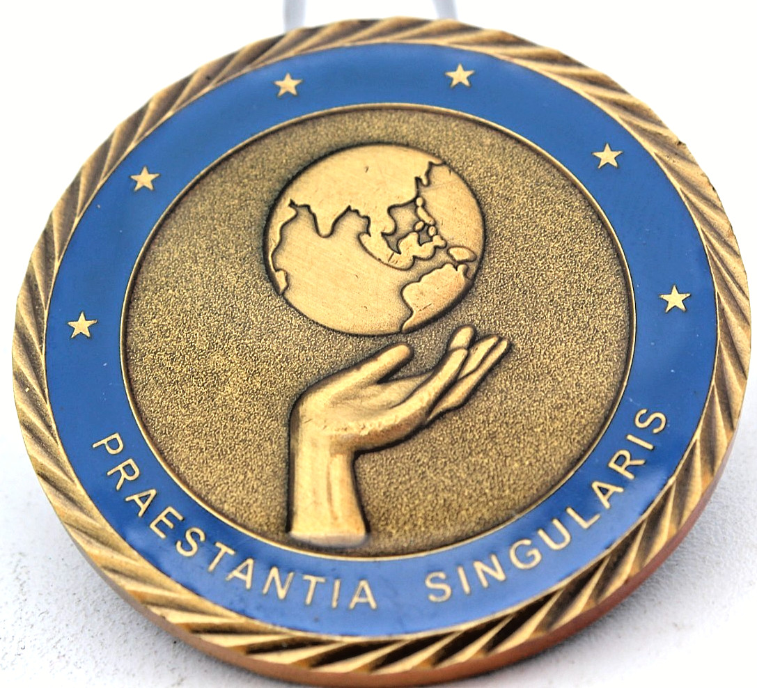 CIA TOPS Owning Technical Environment Spade Challenge Coin 1.75" Copper gallery