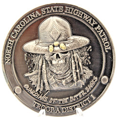North Carolina State Highway Patrol Troop A District 1 Challenge Coin 2.0