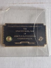 USMC Marine Corps Recruit Depot Birthday Ball Challenge Coin 2017