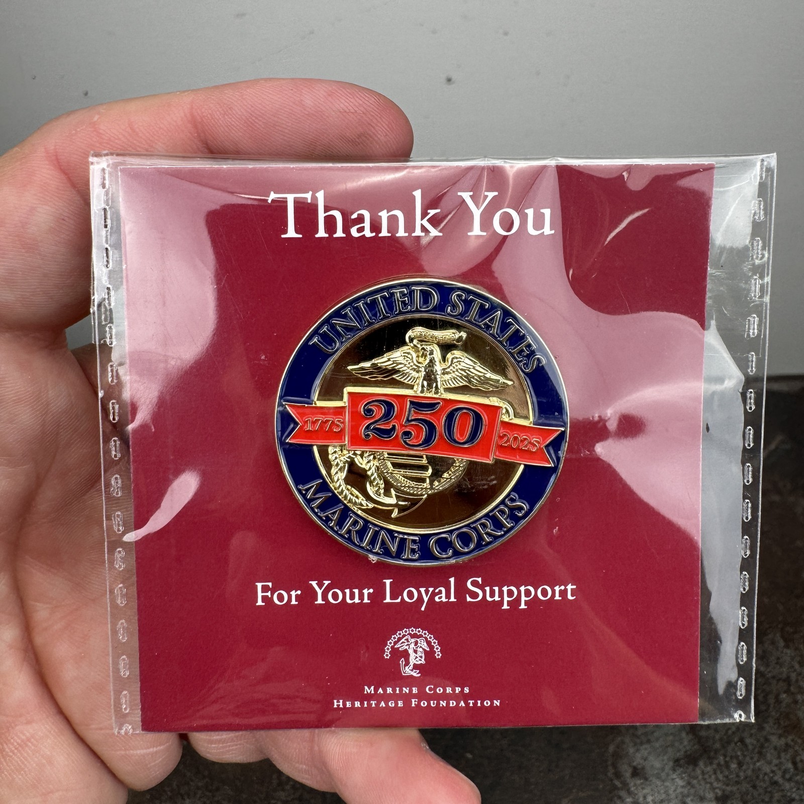USMC 250th Anniversary 2025 Marine Corps Heritage Foundation Challenge Coin gallery