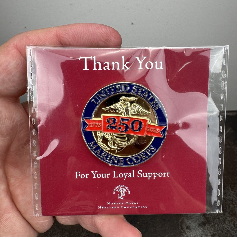 USMC 250th Anniversary 2025 Marine Corps Heritage Foundation Challenge Coin