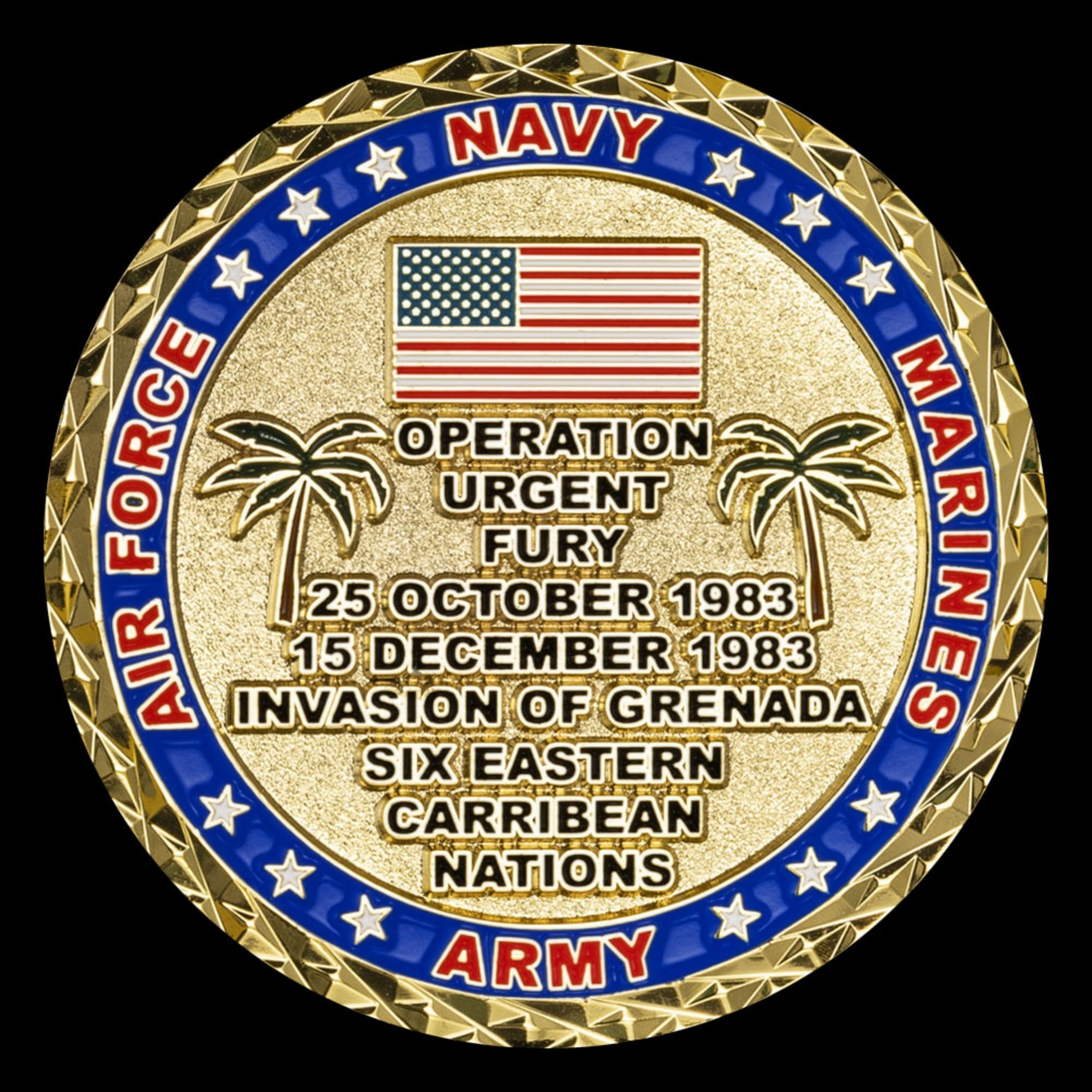Operation Urgent Fury Invasion of Grenada Challenge Coin gallery