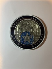 USSS Secret Service Technical Security Division Blue Merlin Wizard Coin￼