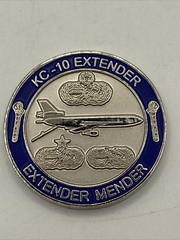 U.S. Air Force Military KC 10 Extender Crew Chief Challenge Coin USAF