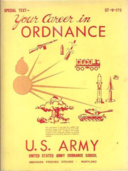 US Army Ordnance – Your career in Ordnance 1960