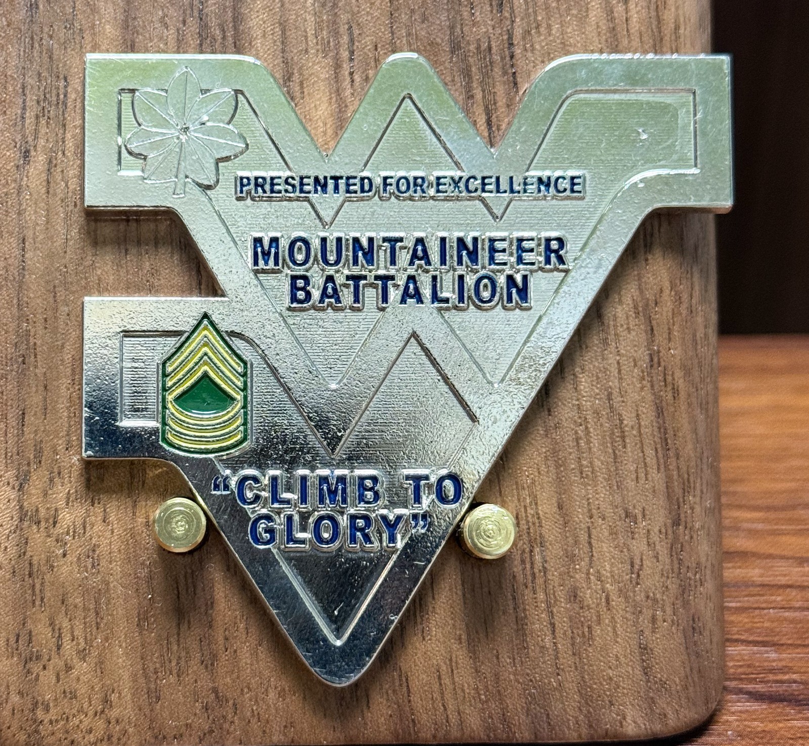 West Virginia University Mountaineer Battalion Army ROTC Challenge Coin W#5 gallery
