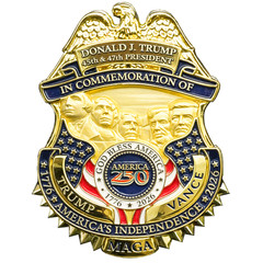 CL-YY Trump Vance Presidential 250th Anniversary 47 Full Size Commemorative with
