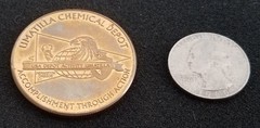 NEVER SEEN Umatilla Chemical Weapons Depot WMD CBRN NBC US Army Challenge Coin