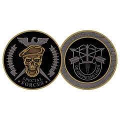 Special Forces Skull Challenge Coin
