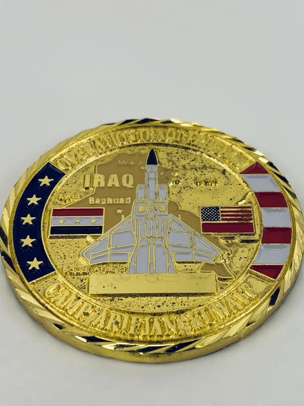 Operation Iraqi Freedom Camp Arifjan Kuwait Challenge Coin One Team Fight gallery