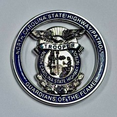 NORTH CAROLINA STATE HIGHWAY PATROL Special Olympics Torch Run CHALLENGE COIN.