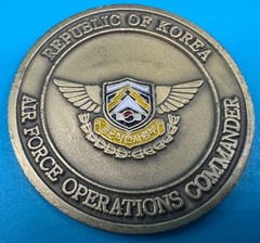 Vintage Republic of Korea Air Force Operations Commander Military Challenge Coin