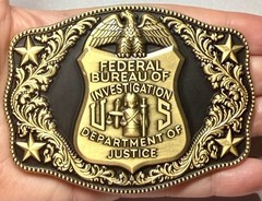 💥FBI Waco Texas Safe Streets Task Force ALICO Bldg Challenge Coin Antique Gold