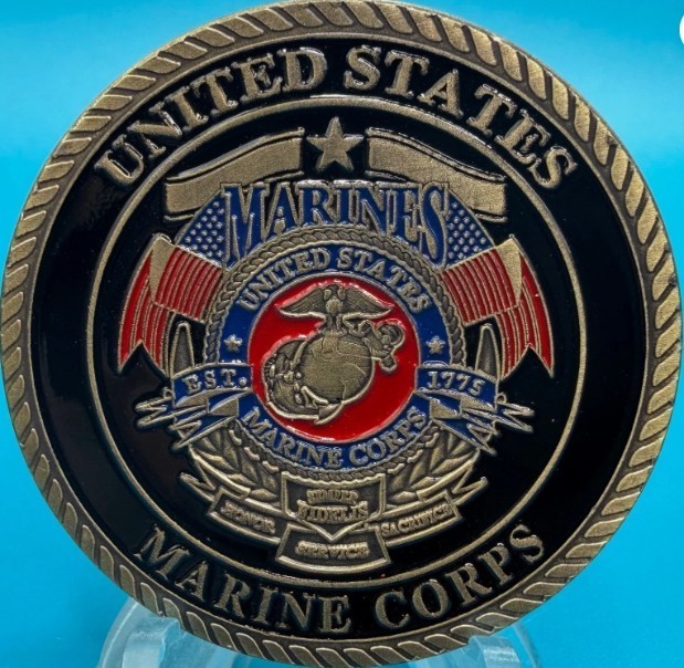 USMC Marine Corps Semper Fidelis "Dogs of War" Military Challenge Coin gallery