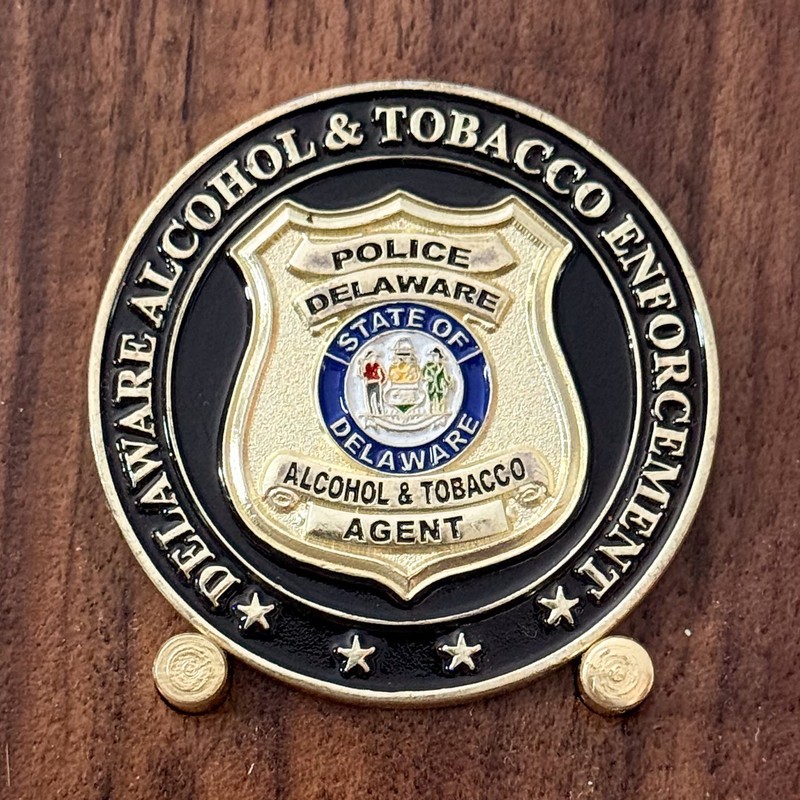 Delaware ATF Torch Run Special Olympics Challenge Coin 1#28 gallery