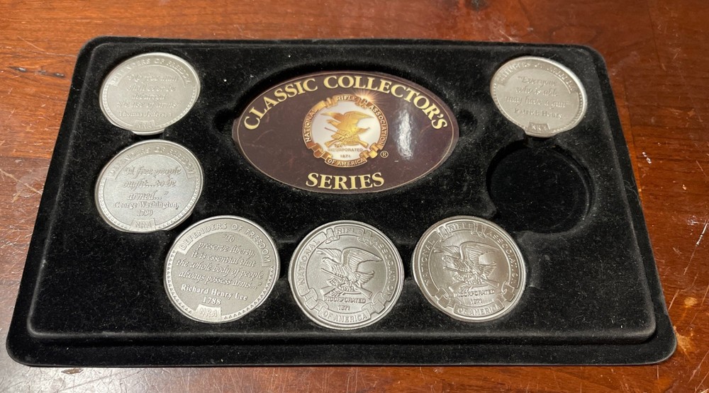 NRA Classic Collector Series Military Weapons Guns Firearms 6 Coins National
