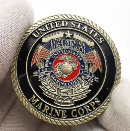 USMC Marine Corps Semper Fidelis "Dogs of War" Military Challenge Coin gallery