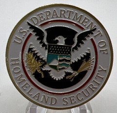 * United States Dept Home Land Security Challenge CoinComes In Clear Capsule