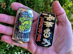 Navy Seals Frogman Lager Beer Can UDT NSW Seal Team Challenge Coin CPO DEVGRU