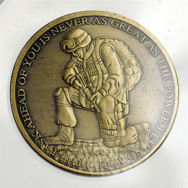 The Task Ahead Ephesians 6:10-12 BE STRONG US Military Challenge Coin Collection gallery