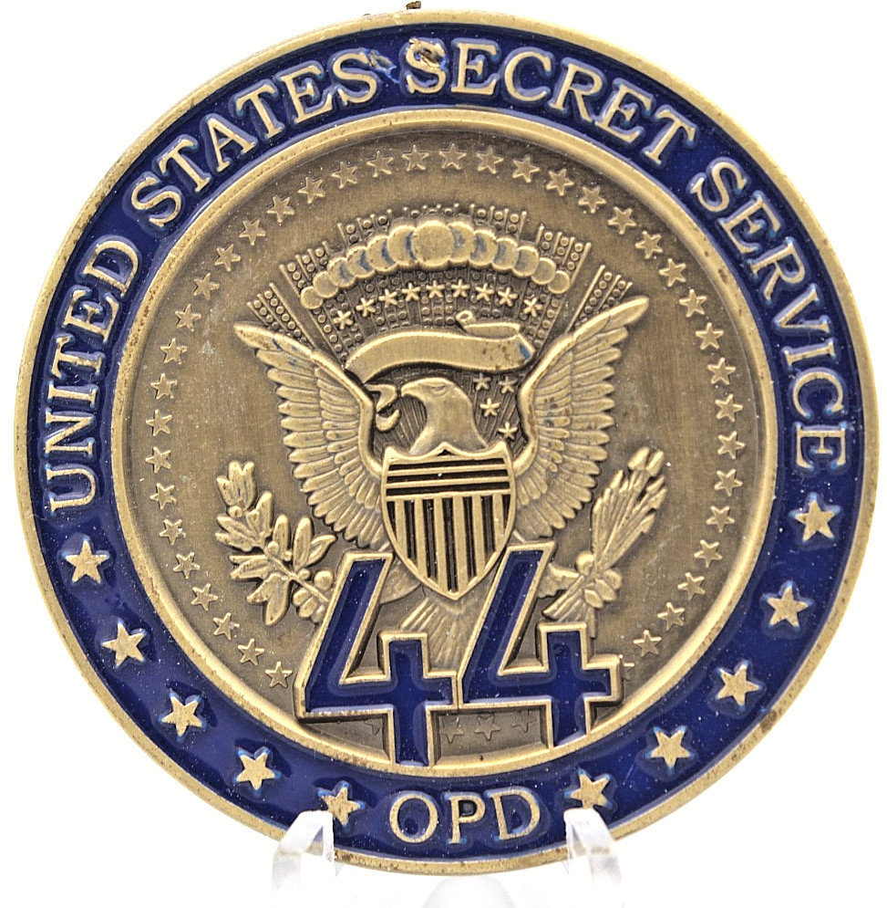 US Secret Service Obama Protective Division OPD 44 Challenge Coin 2 Inch