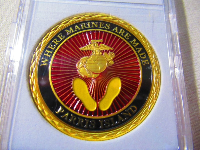 PARRIS ISLAND - USMC RECRUIT DEPOT Challenge Coin gallery