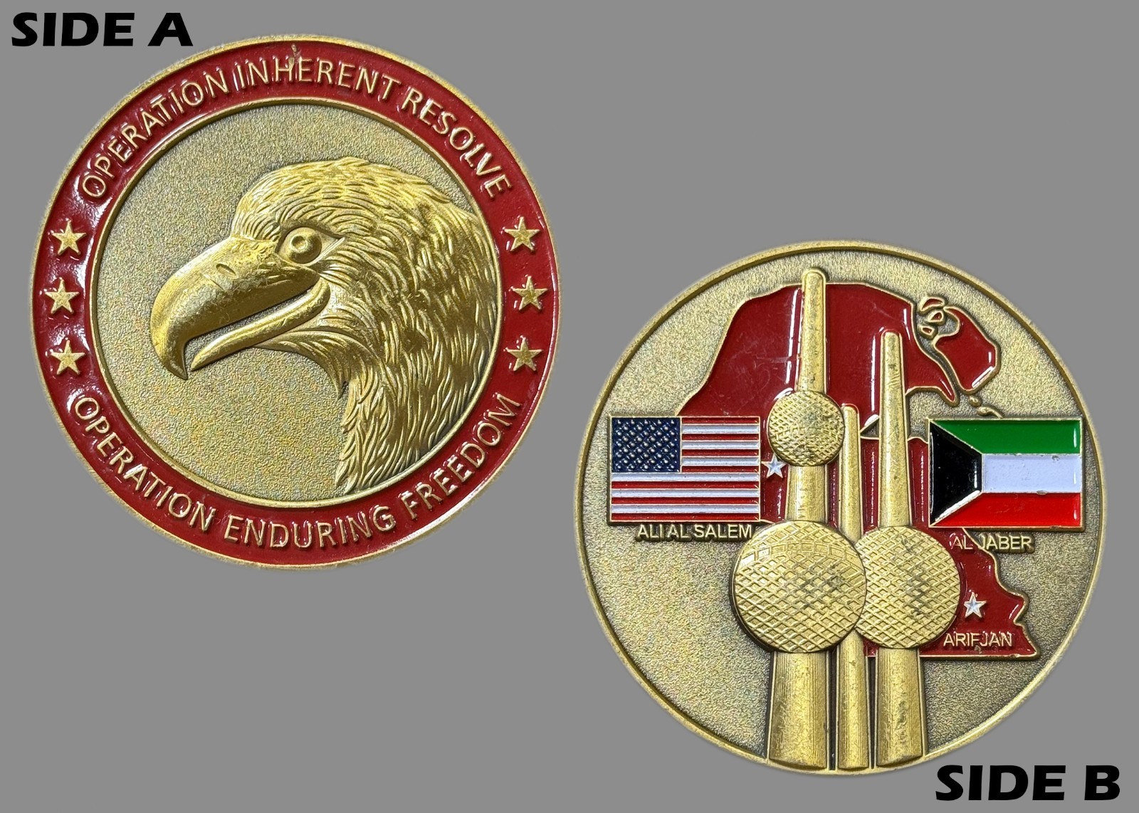 Operation Inherent Resolve Kuwait Ali Al Salem Air Base Challenge Coin M#5 gallery