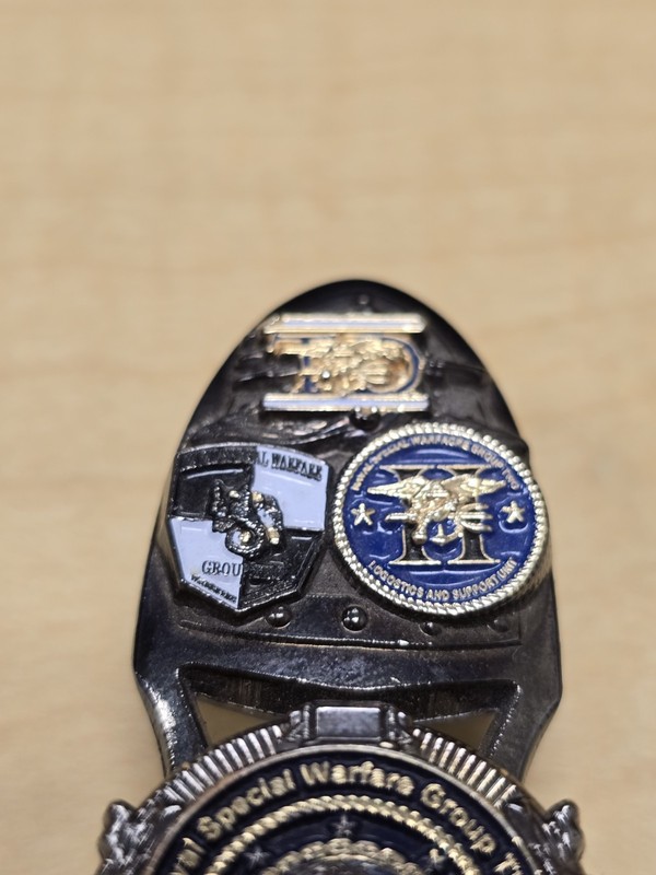 Naval Special Warfare Group 2 CPO Challenge Coin Spinner SEAL Teams NSWG-2 RARE! gallery